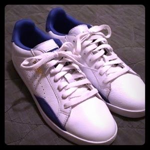 Puma Women's Match Lo Basic White & Blue Sneakers